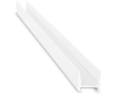 LED juostos paviršinis profilis SLOT SUR D16 x D15, baltas, 2m, su dangteliu ir užbaigimais, 307145