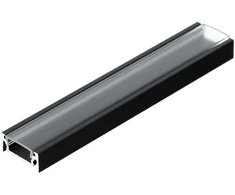 LED juostos paviršinis profilis SURFACE10.v2, juodas, 4m