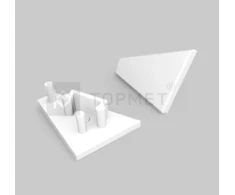 LED juostos profilio CORNER10 Gen2 užbaigimo elementai, balti