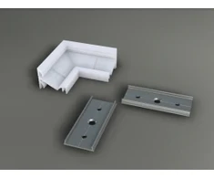 LED juostos profilio CORNER14 kampinis sujungimas 90°, baltas
