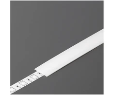 LED juostos profilio dangtelis A1 SLIDE, baltas, 1m