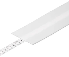 LED juostos profilio dangtelis A9, baltas, 1m