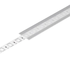 LED juostos profilio dangtelis B, matinis, 1m