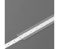 LED juostos profilio dangtelis B, skaidrus, 1m
