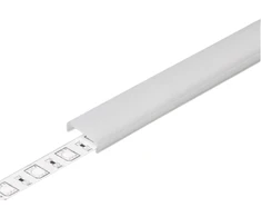 LED juostos profilio dangtelis C CLICK, baltas, 1m