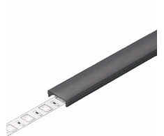 LED juostos profilio dangtelis C CLICK, juodas, 4m
