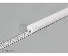 LED juostos profilio dangtelis C1 CLICK, baltas, 2m