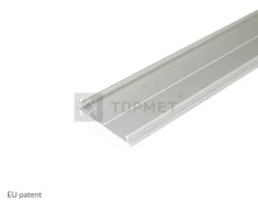 LED juostos profilio dangtelis C10, anoduotas aliuminis, 2m
