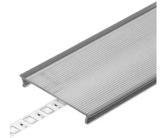 LED juostos profilio dangtelis C10 CLICK NARROW, skaidrus, 1m