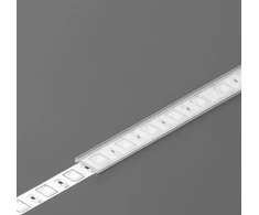LED juostos profilio dangtelis C2 CLICK, skaidrus, 1m