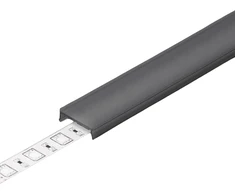 LED juostos profilio dangtelis C3 CLICK, juodas, 4m