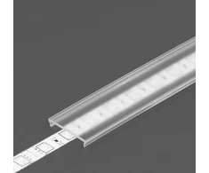 LED juostos profilio dangtelis C6 CLICK, skaidrus, 2m