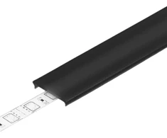 LED juostos profilio dangtelis C6 CLICK, juodas, 2m