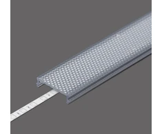 LED juostos profilio dangtelis C7 CLICK, mikroprizmatinis, 2m