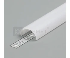 LED juostos profilio dangtelis D CLICK, baltas, 4m