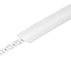 LED juostos profilio dangtelis E, baltas, 1m