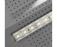 LED juostos profilio dangtelis E, skaidrus, 2m