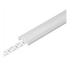 LED juostos profilio dangtelis F CLICK, baltas, 1m