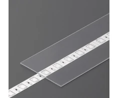 LED juostos profilio dangtelis G SLIDE, skaidrus, 2m