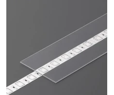 LED juostos profilio dangtelis H SLIDE, skaidrus, 2m
