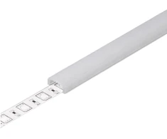 LED juostos profilio dangtelis I CLICK, baltas, 3m