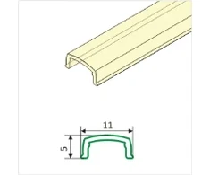 LED juostos profilio dangtelis I CLICK, matinis, 2m
