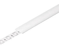LED juostos profilio dangtelis J, baltas, 1m