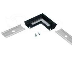 LED juostos profilio GROOVE10 kampinis sujungimas L, juodai anoduotas