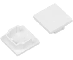 LED juostos profilio HOOD14 užbaigimo elementai, balti, 2vnt.