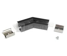 LED juostos profilio LINEA-IN20 135 laipsnių kampinis sujungimas, juodai anoduotas