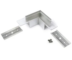 LED juostos profilio LINEA-IN20 kampinė jungtis, anoduota