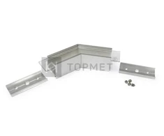 LED juostos profilio LINEA20 135 laipsnių kampinis sujungimas, anoduotas aliuminis