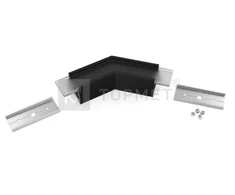 LED juostos profilio LINEA20 135 laipsnių kampinis sujungimas, juodai anoduotas
