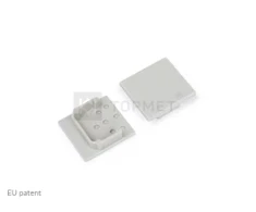 LED juostos profilio LINEA20 užbaigimo elementas, pilkas