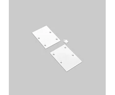 LED juostos profilio PIXEL33-02 užbaigimo elementai, baltos sp., 2vnt.