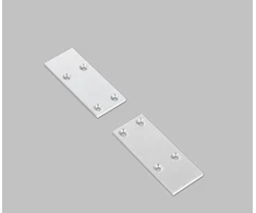 LED juostos profilio PIXY20-02 užbaigimo elementai, balti, 2vnt.