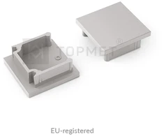 LED juostos profilio SMART16 BC3 užbaigimo elementas (pilkas)