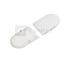 LED juostos profilio VARIO30-02 dangtelio užbaigimo elementai, d9, balti-opalo sp.