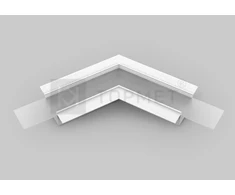 LED juostos profilio VARIO30-05 120 laipsnių kampinis sujungimas, baltas