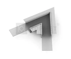 LED juostos profilio VARIO30-05 60 laipsnių kampinis sujungimas, anoduotas aliuminis
