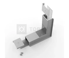 LED juostos profilio VARIO30-07 270 laipsnių kampinis sujungimas, anoduotas aliuminis