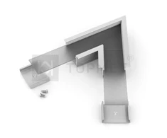 LED juostos profilio VARIO30-07 60 laipsnių kampinis sujungimas, anoduotas aliuminis