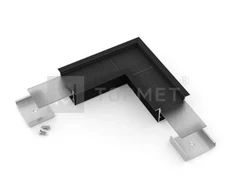 LED juostos profilio VARIO30-07 90 laipsnių kampinis sujungimas, juodai anoduotas