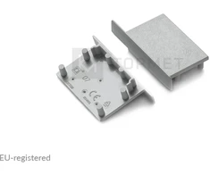 LED juostos profilio VARIO30-07 užbaigimo elementas, pilkas.