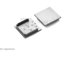 LED juostos profilio VARIO30-08ABCD užbaigimo elementai, pilki, 8vnt