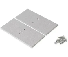 LED juostos profilio VARIO30-32 užbaigimo elementas metalinis, sidabro spalvos, 2vnt.