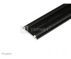 LED juostos profilis ARC12 CD/U5, juodas, 2m