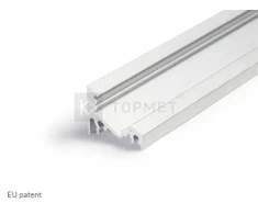 LED juostos profilis CORNER10 BC/UX, neanoduotas aliuminis, 2m
