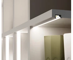 LED juostos profilis DIAGONAL10 C, anoduoto aliuminio, 2m