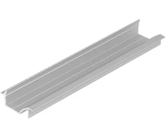 LED juostos profilis DIAGONAL10 C, anoduoto aliuminio, 2m